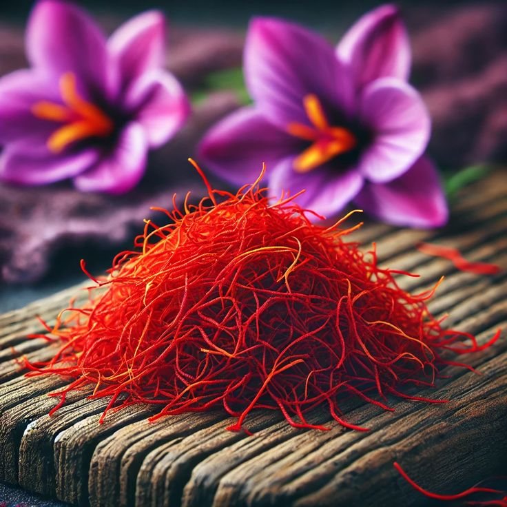 Strands of saffron